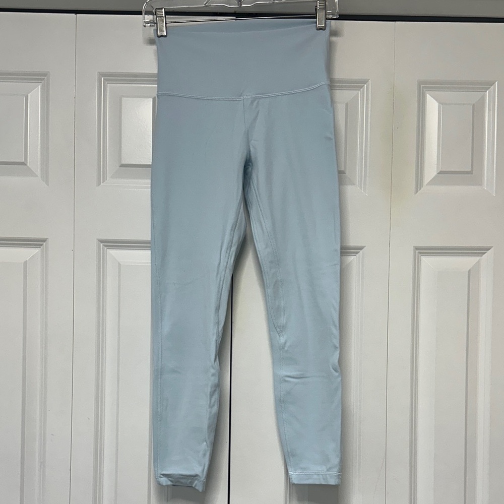 Lululemon Athletica Light Blue Leggings w Interior Pocket